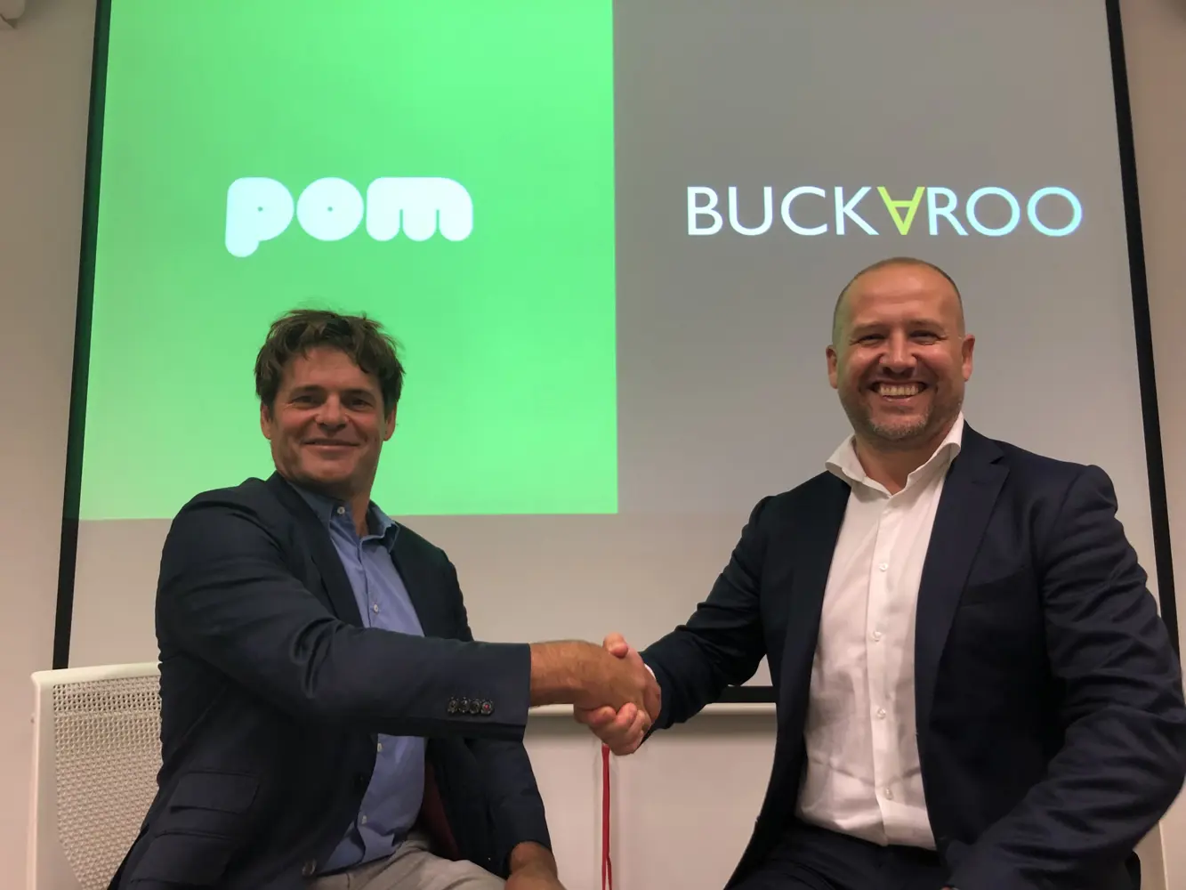 Johannes Vermeire (CEO at POM) and Alexander van Leeuwen (Relation Manager at Buckaroo)