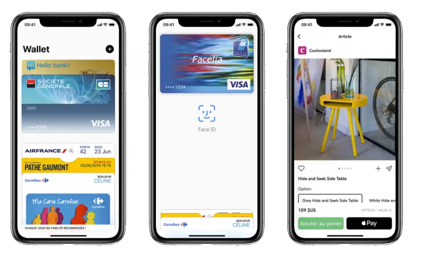 Avez-vous un iPhone avec Face ID? Ensuite, vous pouvez payer avec Apple Pay. Vérifiez si votre banque prend en charge Apple Pay.