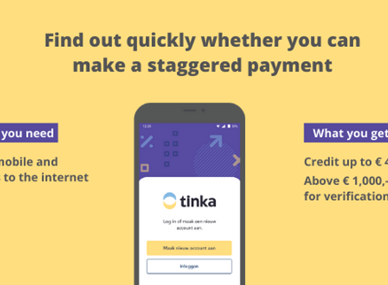 Find out whether you can make a staggered payment