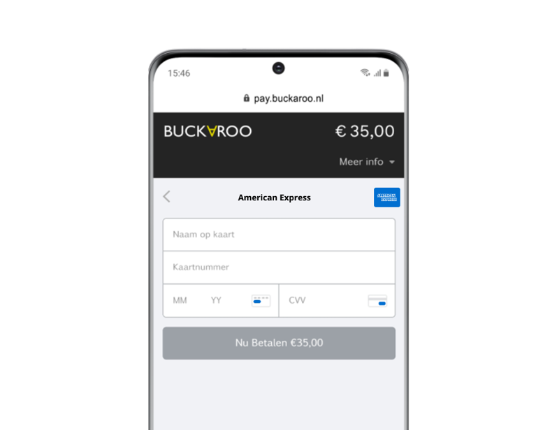 Free Buckaroo Account - Accept American Express within your Webshop